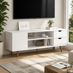 120cm White TV Unit - Specs and Features Overview