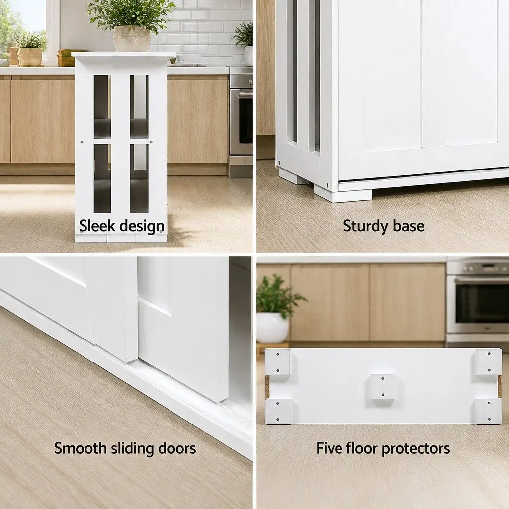 White Buffet Sideboard with Storage