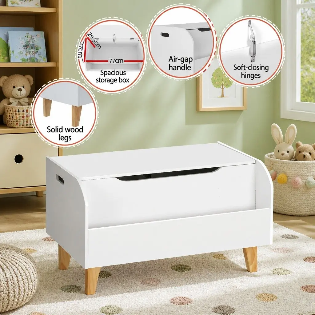 Kids Toy Box Chest Bookshelf Storage Bookcase Organiser Display Children