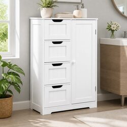 Specifications for Bathroom Storage Cabinet with 4 Drawers