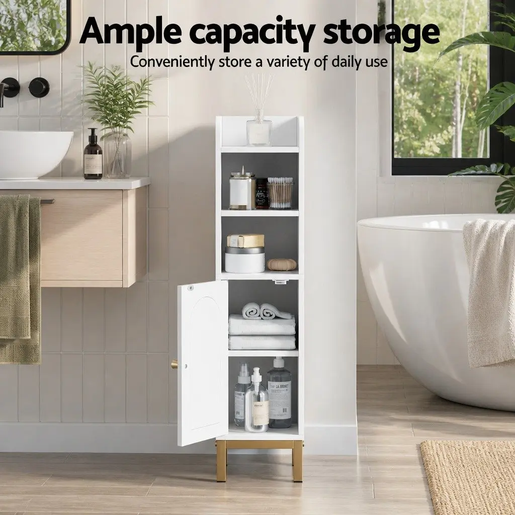 Bathroom Storage Cabinet Floor Organizer 20cm x 20cm x 84cm