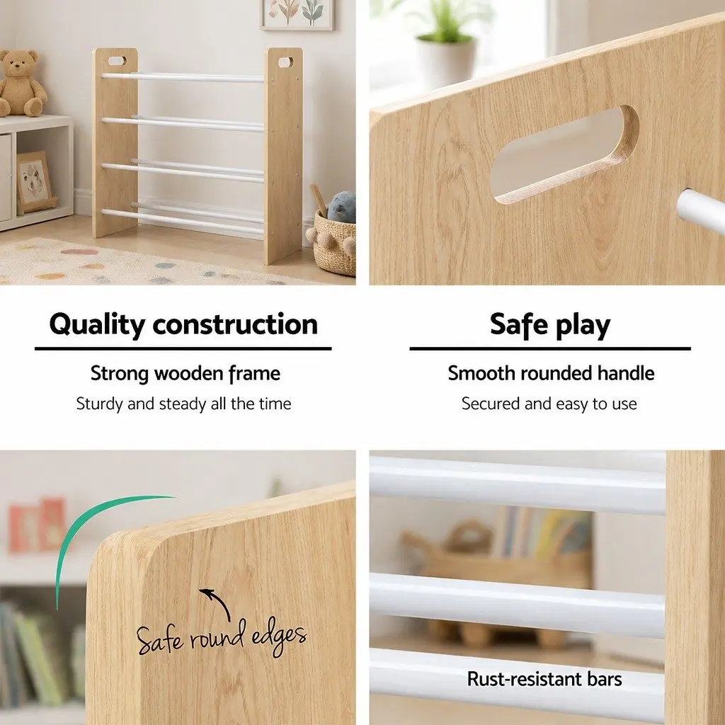 Kids Toy Box Storage Rack 12 Bins Four Tier Organizer for Room 86 x 27 x 88 cm