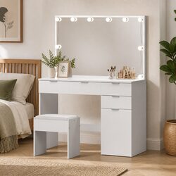 Specifications of LED Dressing Table with Mirror and Stool