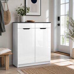 Shoe Rack Cabinet Dimensions: 80cm x 33cm x 100cm, Holds 30 Pairs