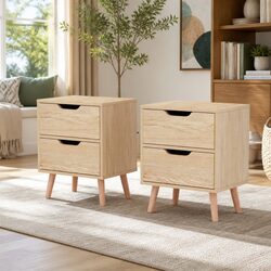 Dimensions and Specs of 2-Drawer Bedside Table