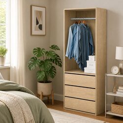 Wardrobe Organizer Specifications: 60 x 48 x 185cm, Pine