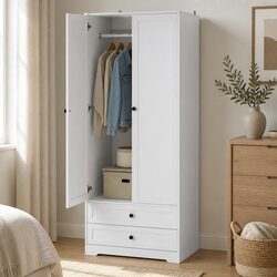 Detailed Specifications of the White Wardrobe Organizer