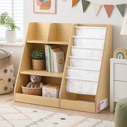 Kids Bookshelf Storage: 91cm L x 39.5cm W x 80cm H