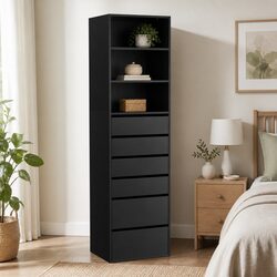 6 Drawer Cabinet with Dimensions of 50.5cm x 40cm x 185cm
