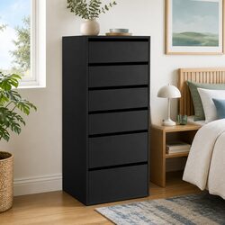 Specifications of 6 Drawer Chest - 50.5cm W x 40cm D