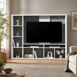 Specifications for 183cm Open-Shelf TV Stand in White