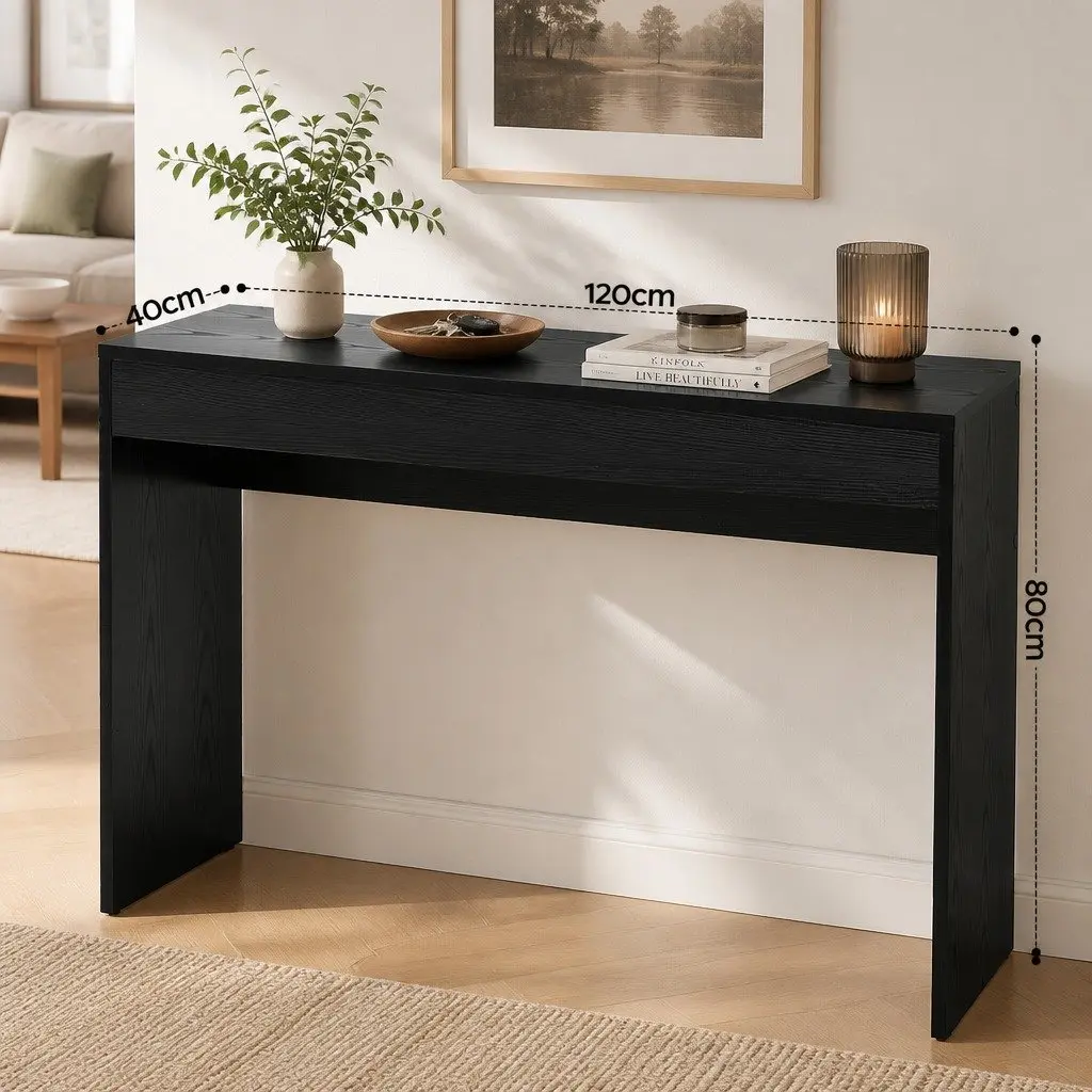 Console Table Entryway 120cm Black