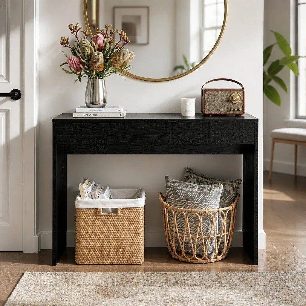 Console Table Entryway 120cm Black
