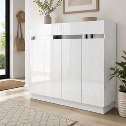 Specifications of the Lydia 24 Pair White Shoe Rack Cabinet