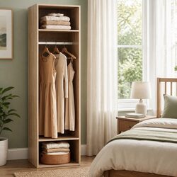 Pine Wardrobe Organizer: 185cm Tall, 50.5cm Wide