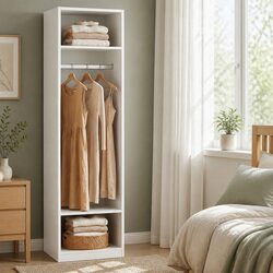 Specifications of White Wardrobe Closet with Shelves