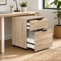 Specifications for 2 Drawer Beige Filing Cabinet