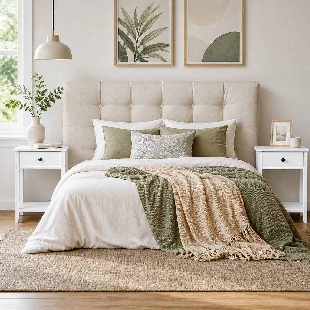 Bedside Table with 1 Drawer, 50cm x 30cm x 74cm