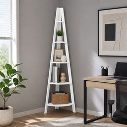 Specifications of the 5-Tier White Ladder Shelf