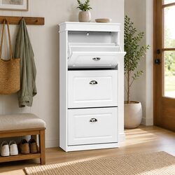 Specifications of the 3-Tier White Shoe Rack Cabinet