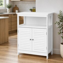 White Buffet Sideboard: Dimensions, Materials & Contents