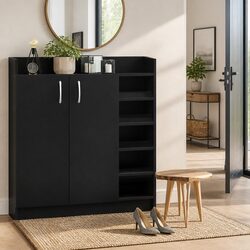Shoe Rack Cabinet: Dimensions 80x30x90 cm, 21 Pairs
