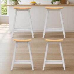 Bar Stools Set of 4 - Dimensions and Materials Included