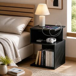 Black Bedside Table: Specs, Dimensions, and Features