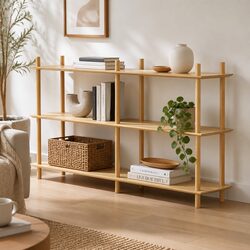 3-Tier Bookshelf Dimensions: 160cm H x 30cm W x 82cm D