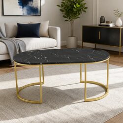 Coffee Table with Marble Top - Specs and Features