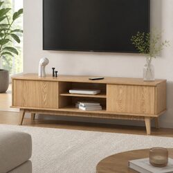 140CM TV Cabinet with Storage and Modern Design