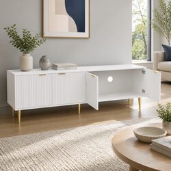 Specifications for 180CM White 4-Door Entertainment Unit