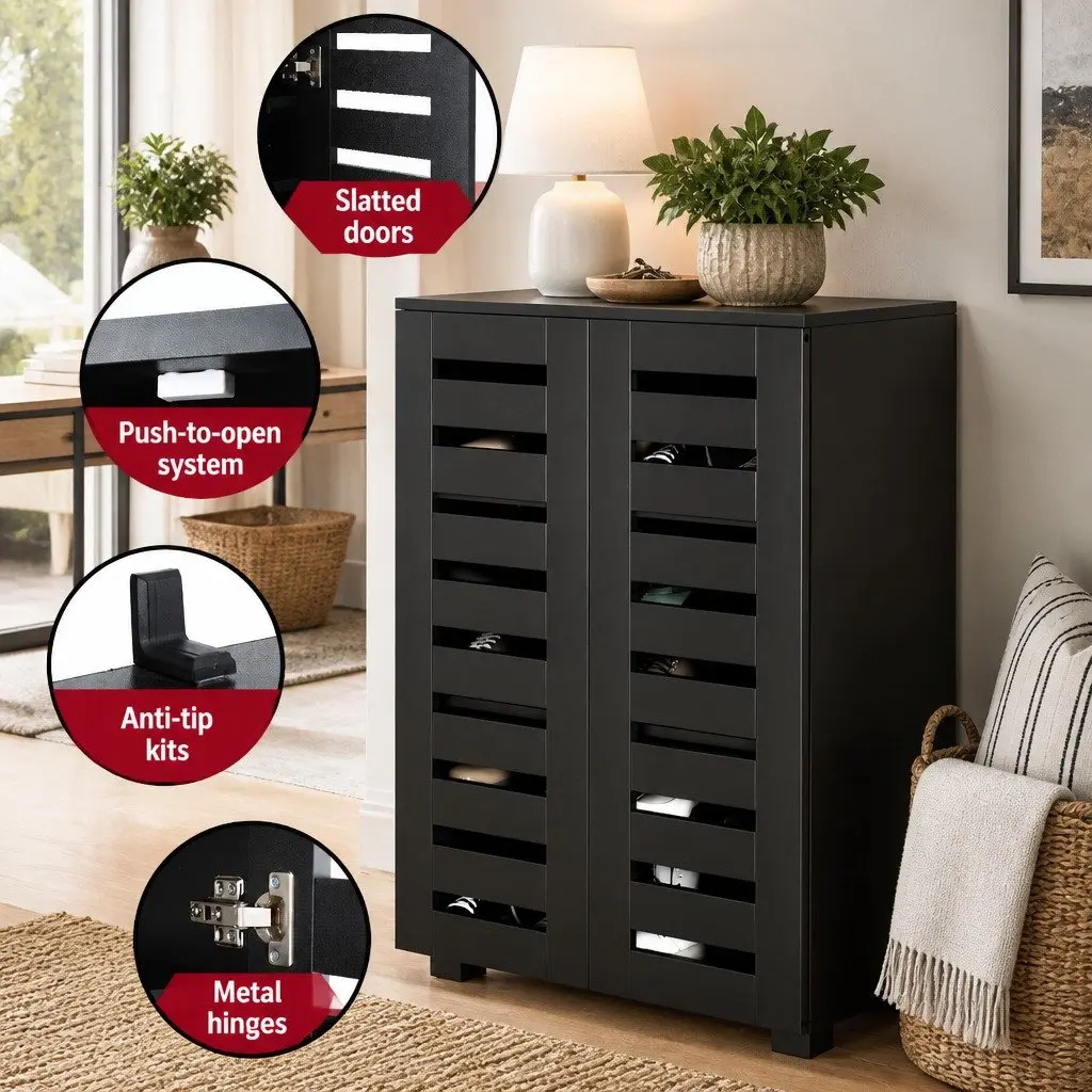 Shoe Cabinet and Console Table Set