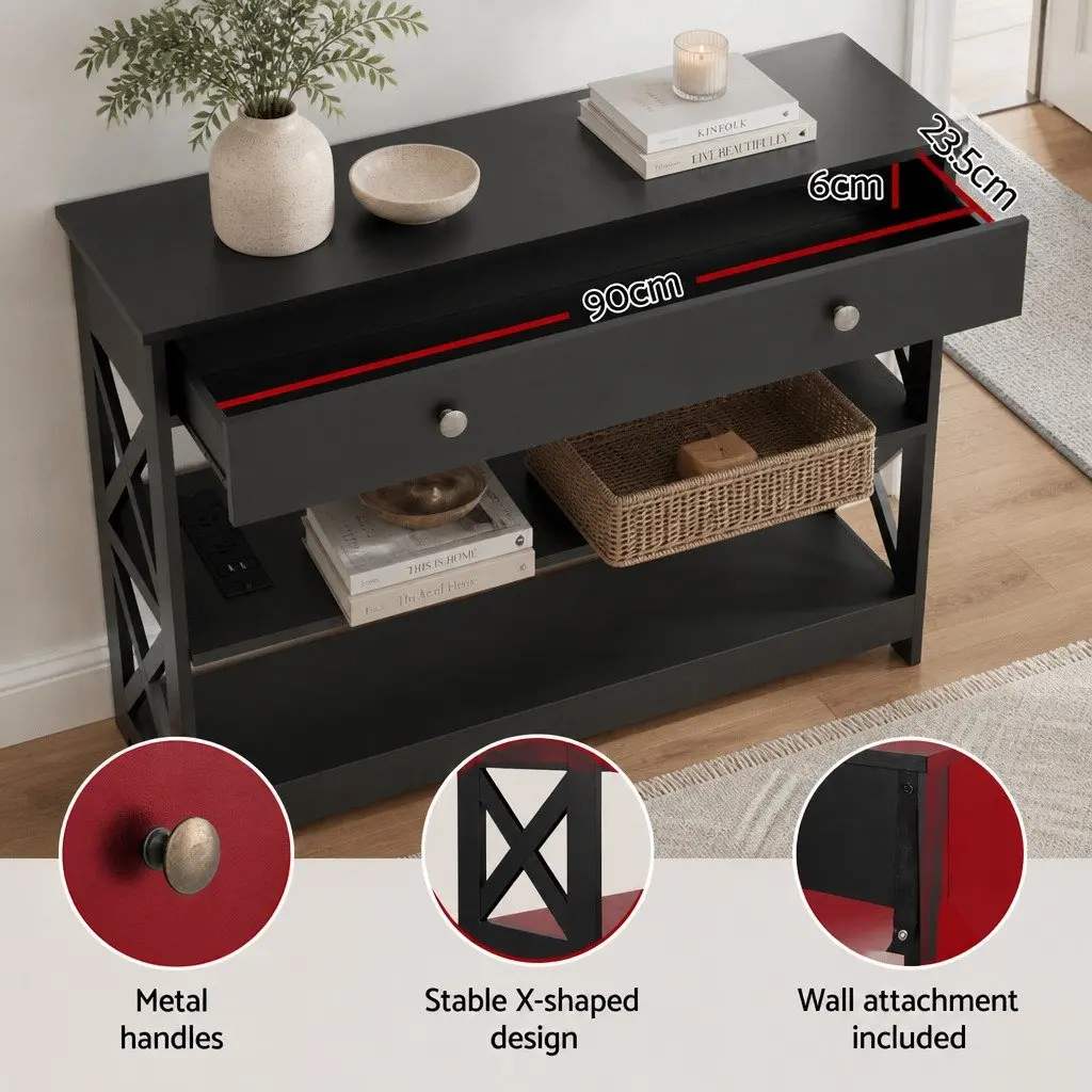 Shoe Cabinet and Console Table Set