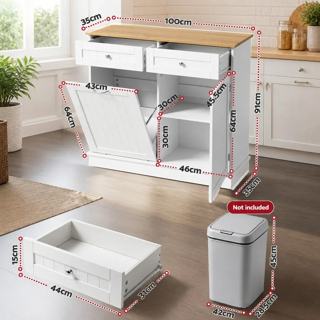 White Kitchen Buffet Sideboard with