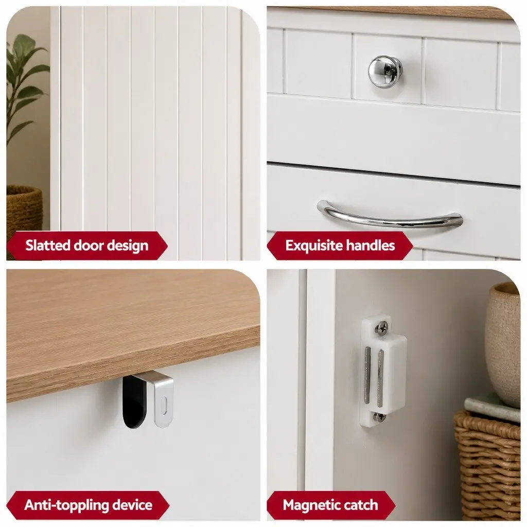 White Kitchen Buffet Sideboard with
