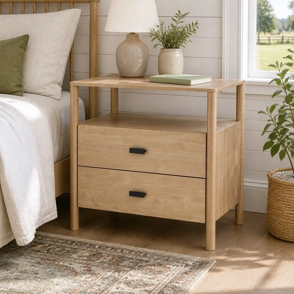 Pine Wood Nightstand