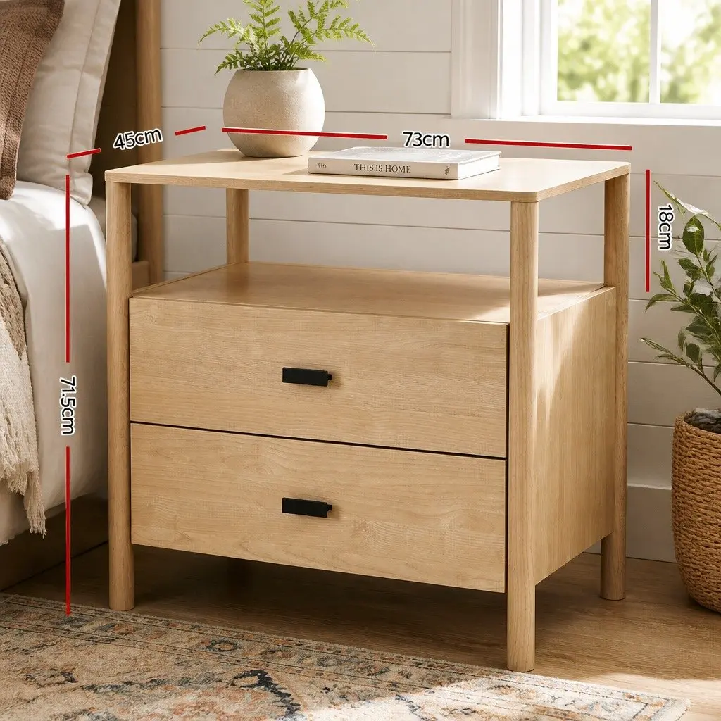 Pine Wood Nightstand