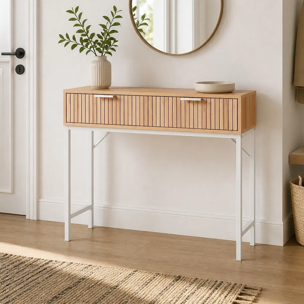 92cm Console Table with Drawers