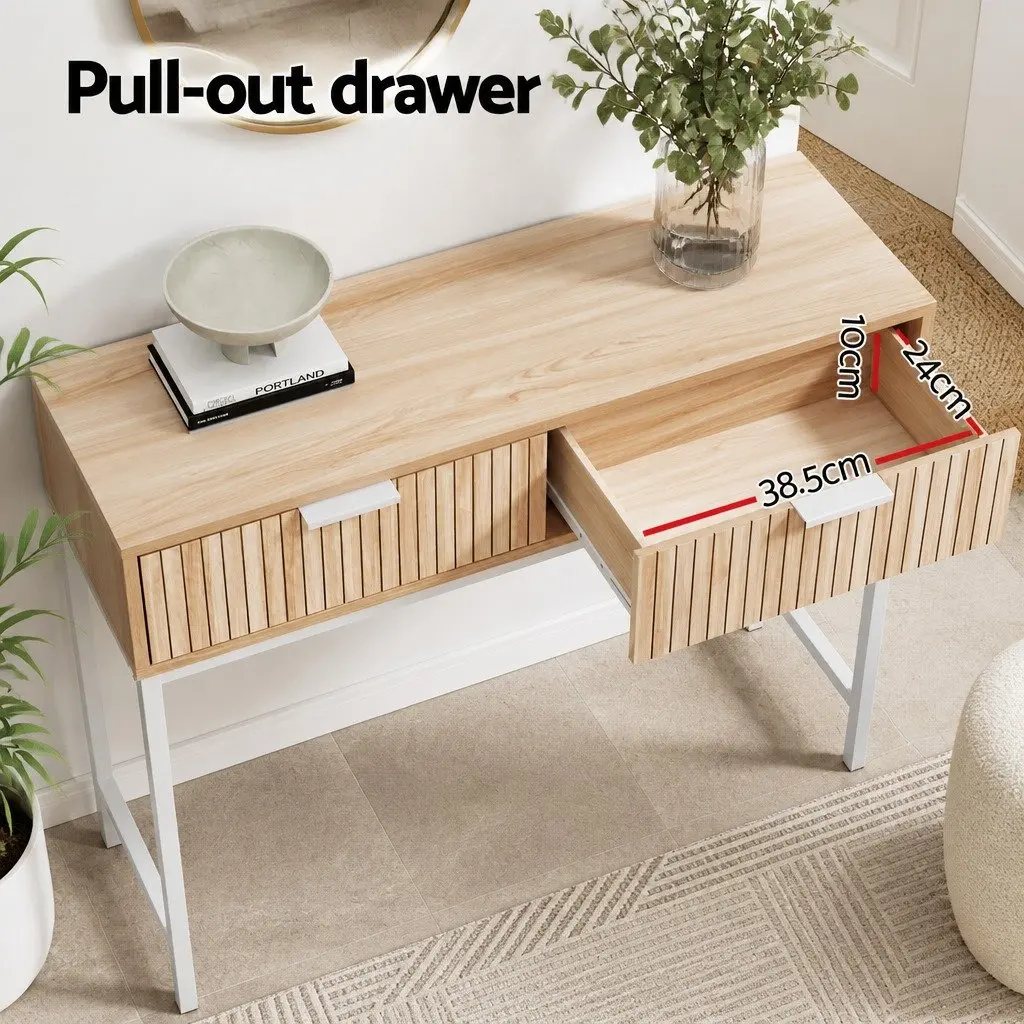 92cm Console Table with Drawers