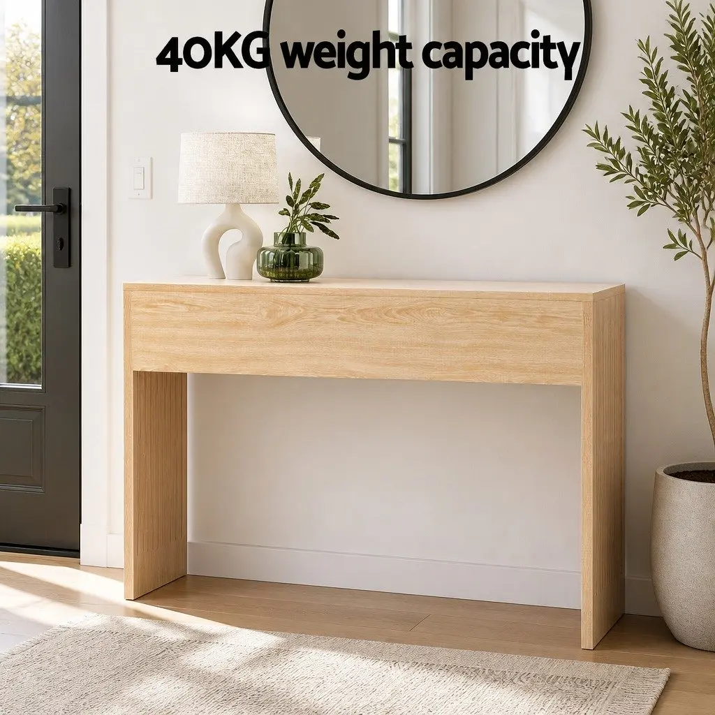 Console Table Hallway 120CM Pine Wood Grain Side Table Living Room