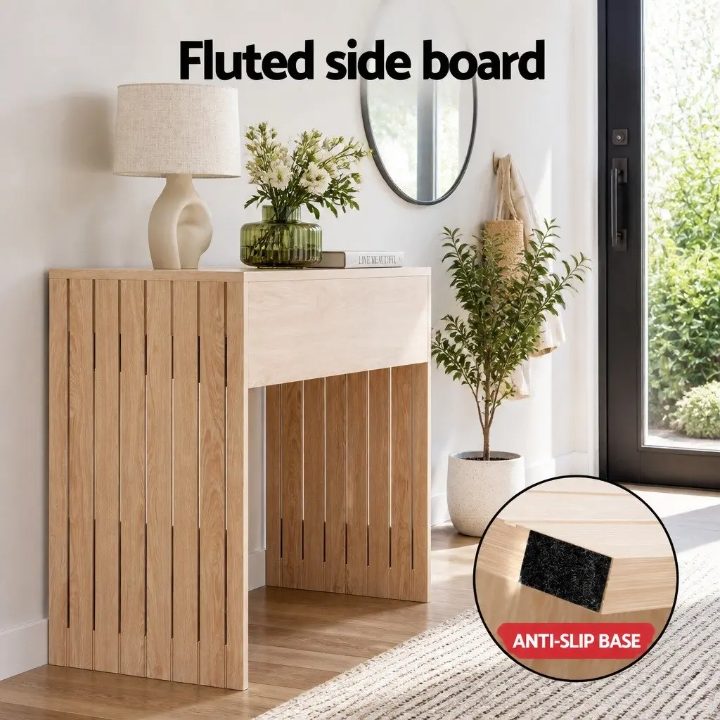 Console Table Hallway 120CM Pine Wood Grain Side Table Living Room