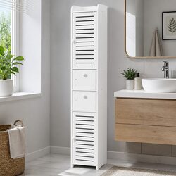 Dimensions and Specs of the White Slim Bathroom Cabinet
