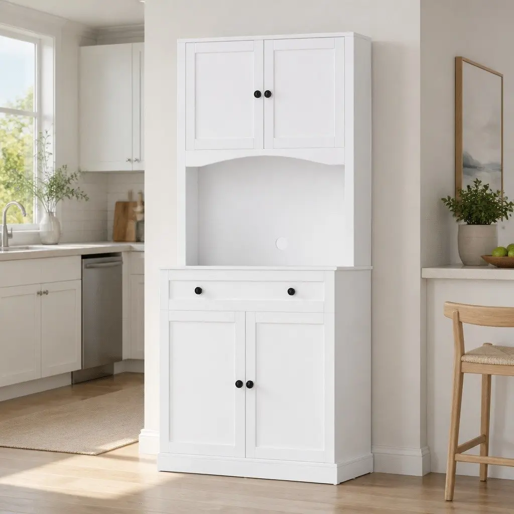 White Buffet Sideboard 180cm High