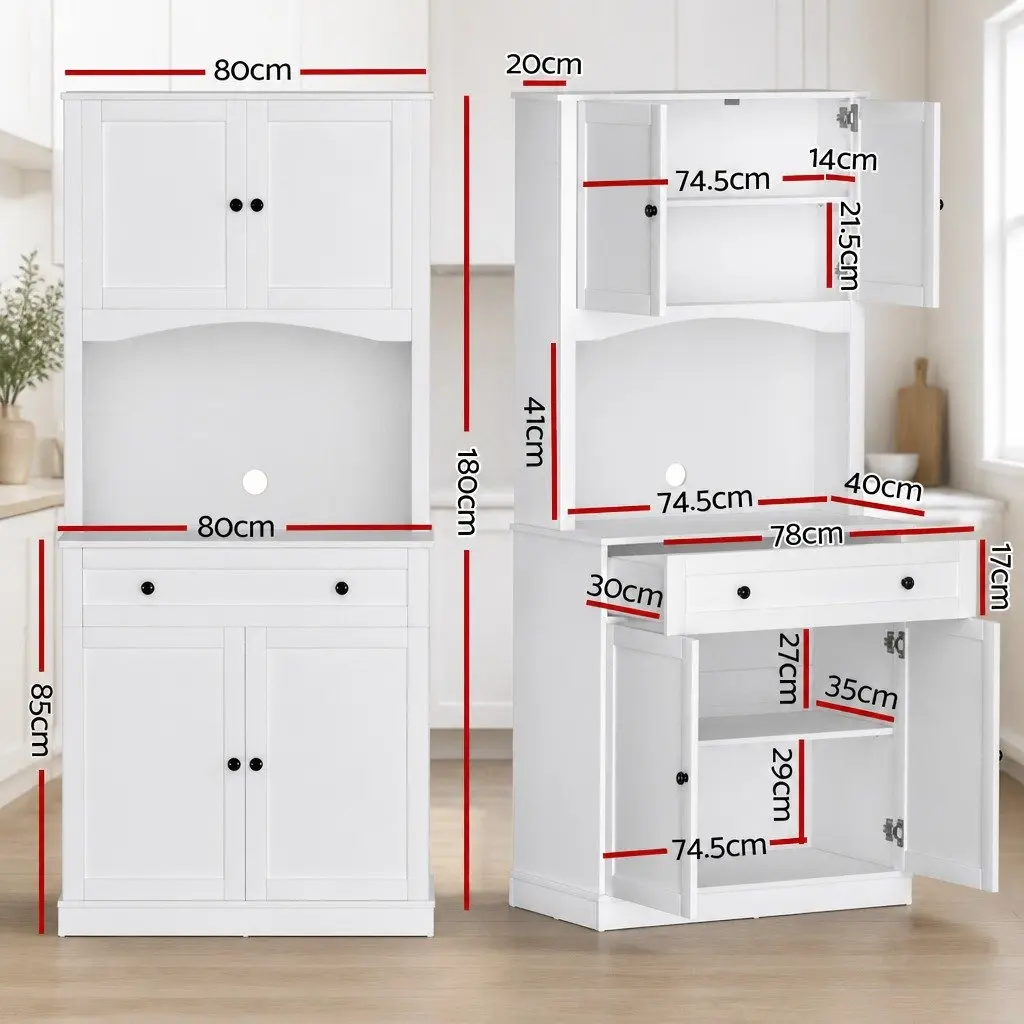 White Buffet Sideboard 180cm High