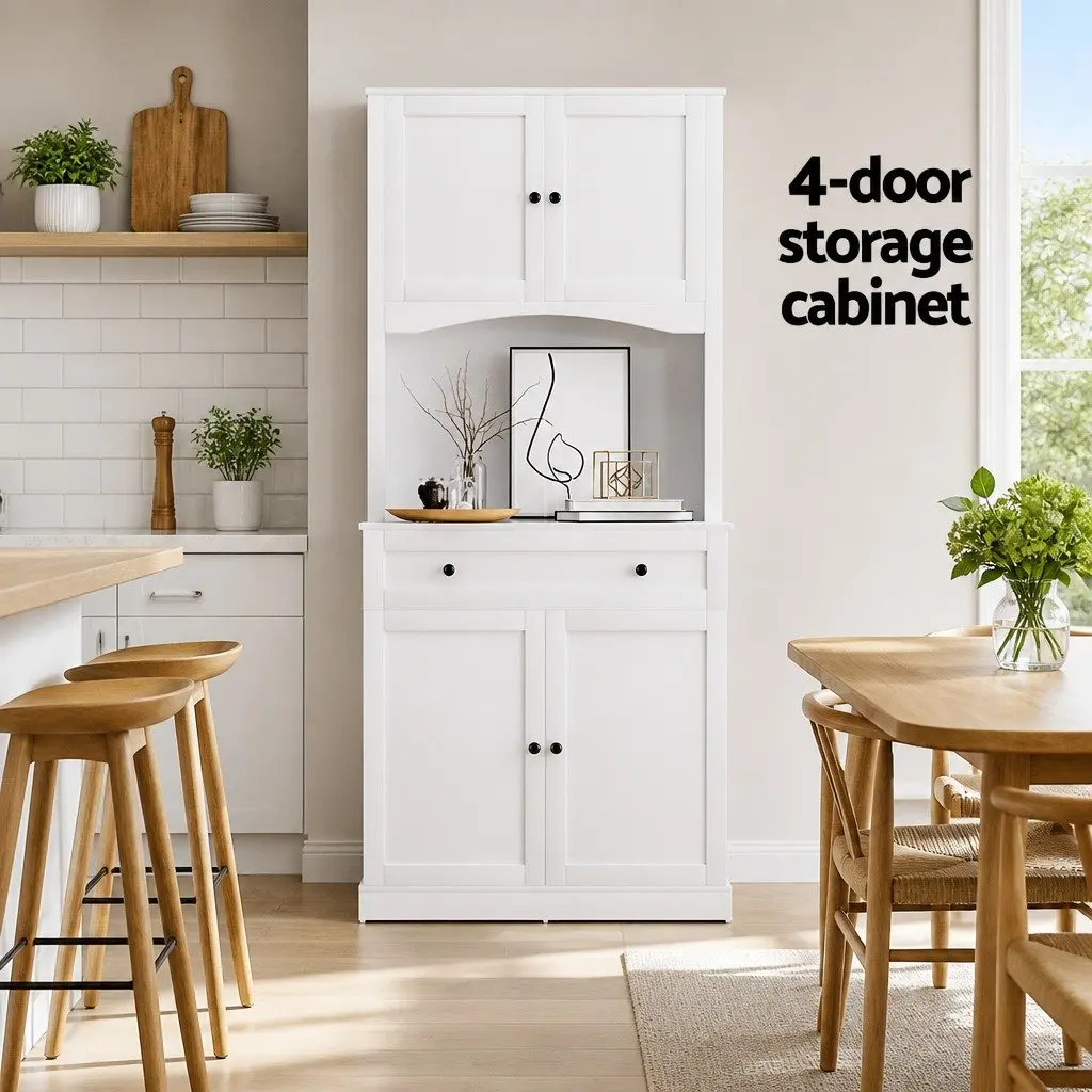 White Buffet Sideboard 180cm High