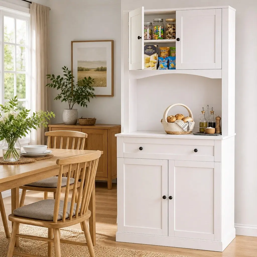 White Buffet Sideboard 180cm High