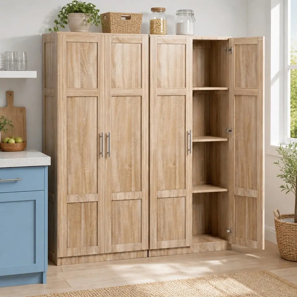 Pine Buffet Sideboard Cabinets Set