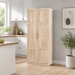 Wooden Tall Storage Cabinet 75cm W x 40cm D x 180cm H