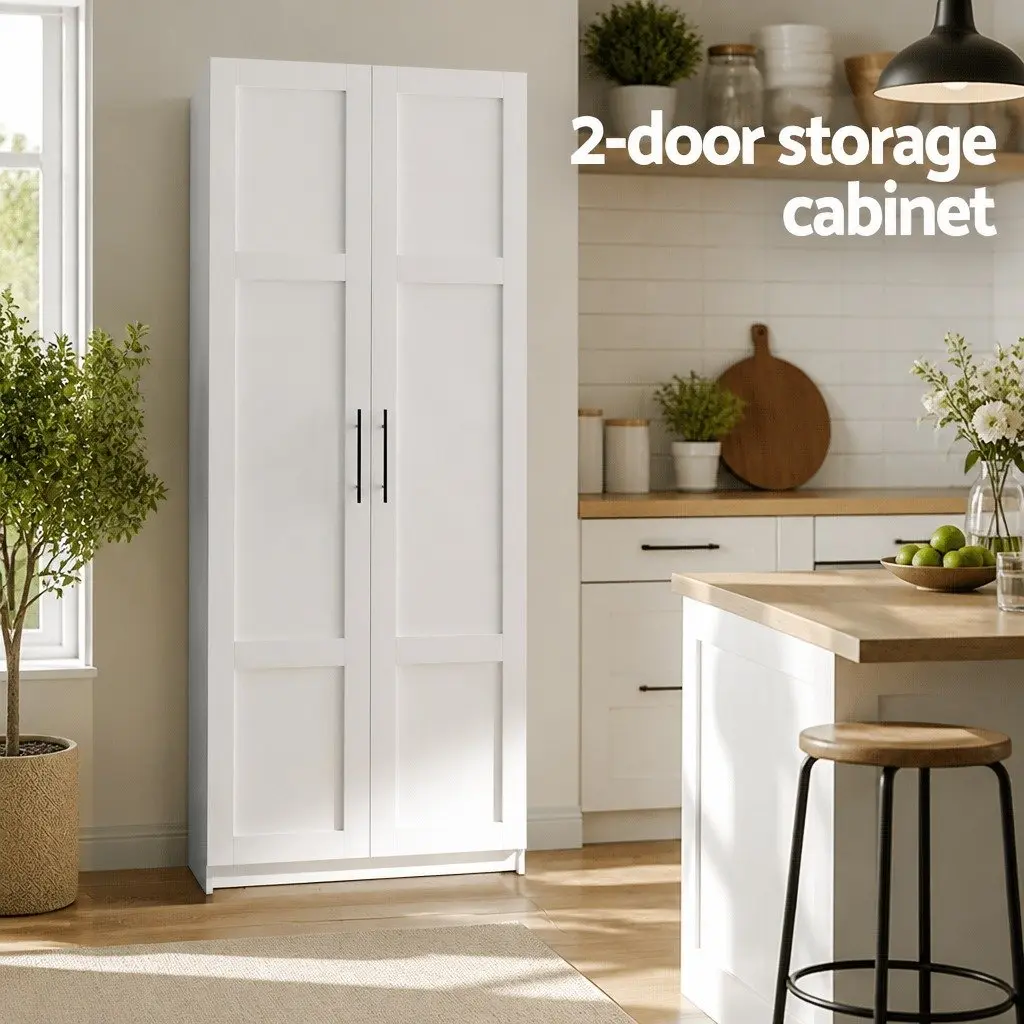 180cm High Storage Cabinet with Adjustable Shelves